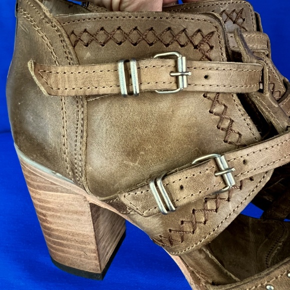 🚫SOLD! •BRAND NEW! |•FREEBIRD🦅BY STEVEN•| Connor Sandal Bootie Distressed Leathe - Picture 7 of 16